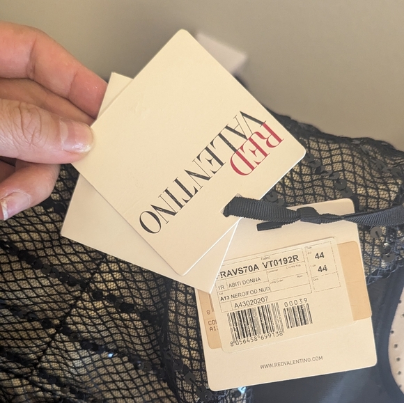 Red Valentino Tulle Sequin Cocktail Dress - Picture 4 of 4